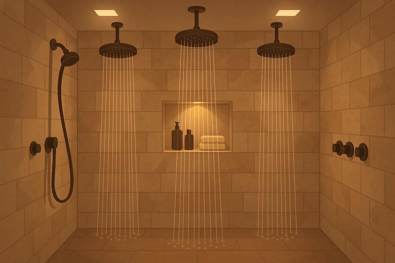 Small space walk-in shower solutions