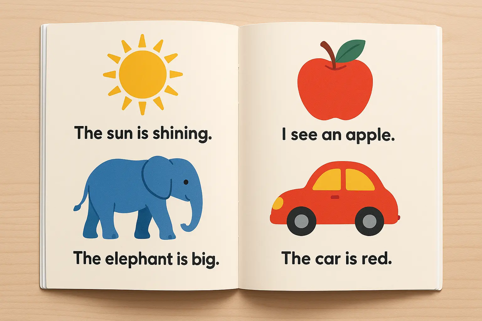 Interactive children's book elements