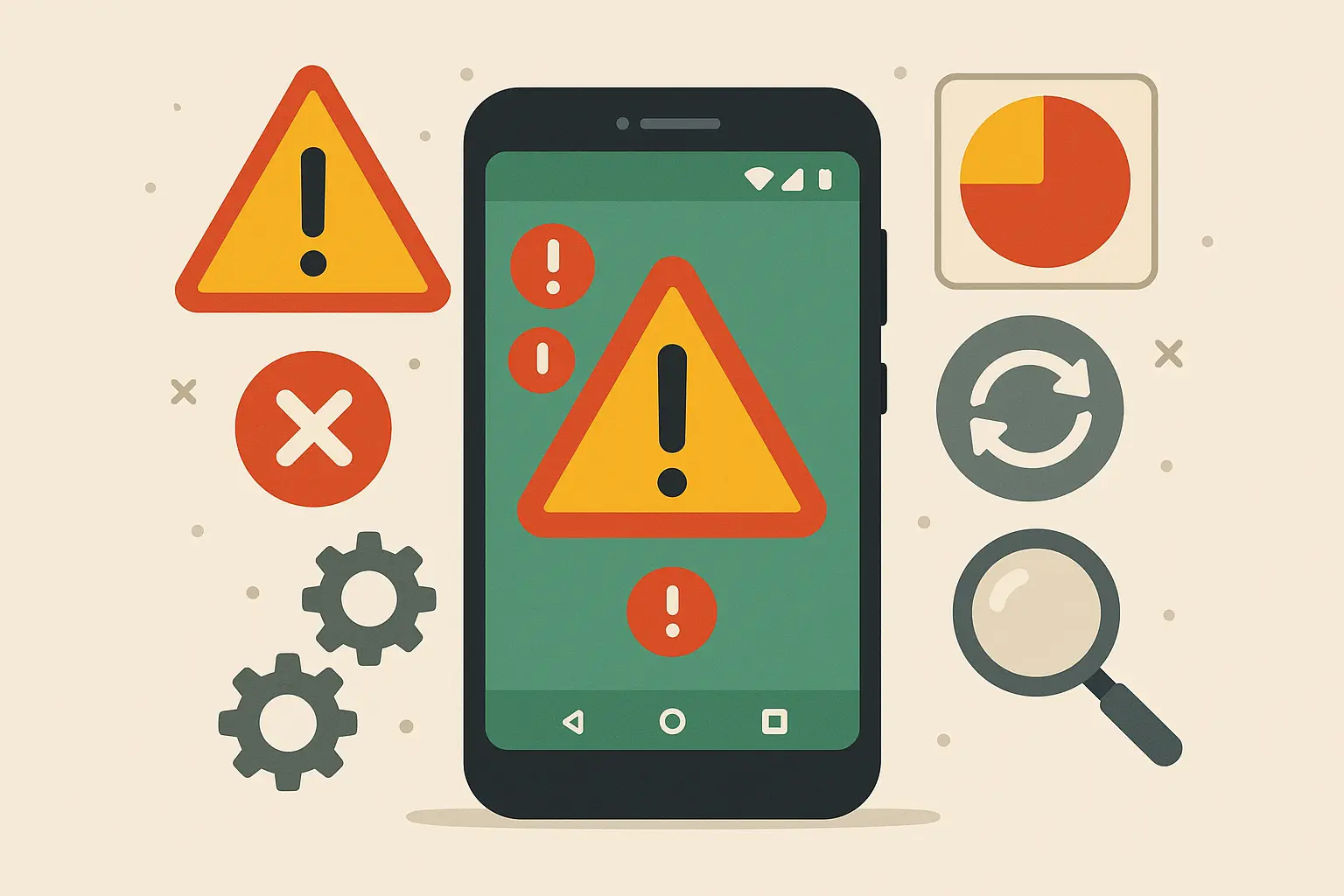 Android storage full warning with backup options highlighted