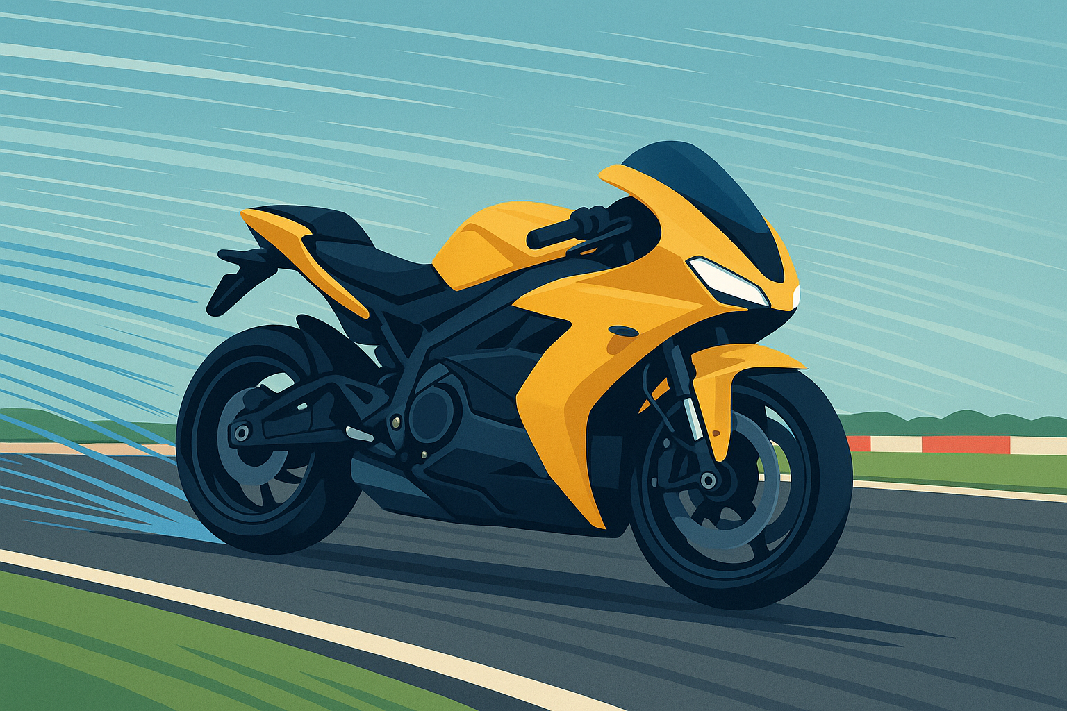 Electric motorcycle sport and performance riding