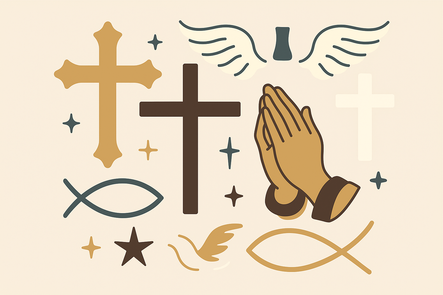 Christian symbolism faith tattoo designs