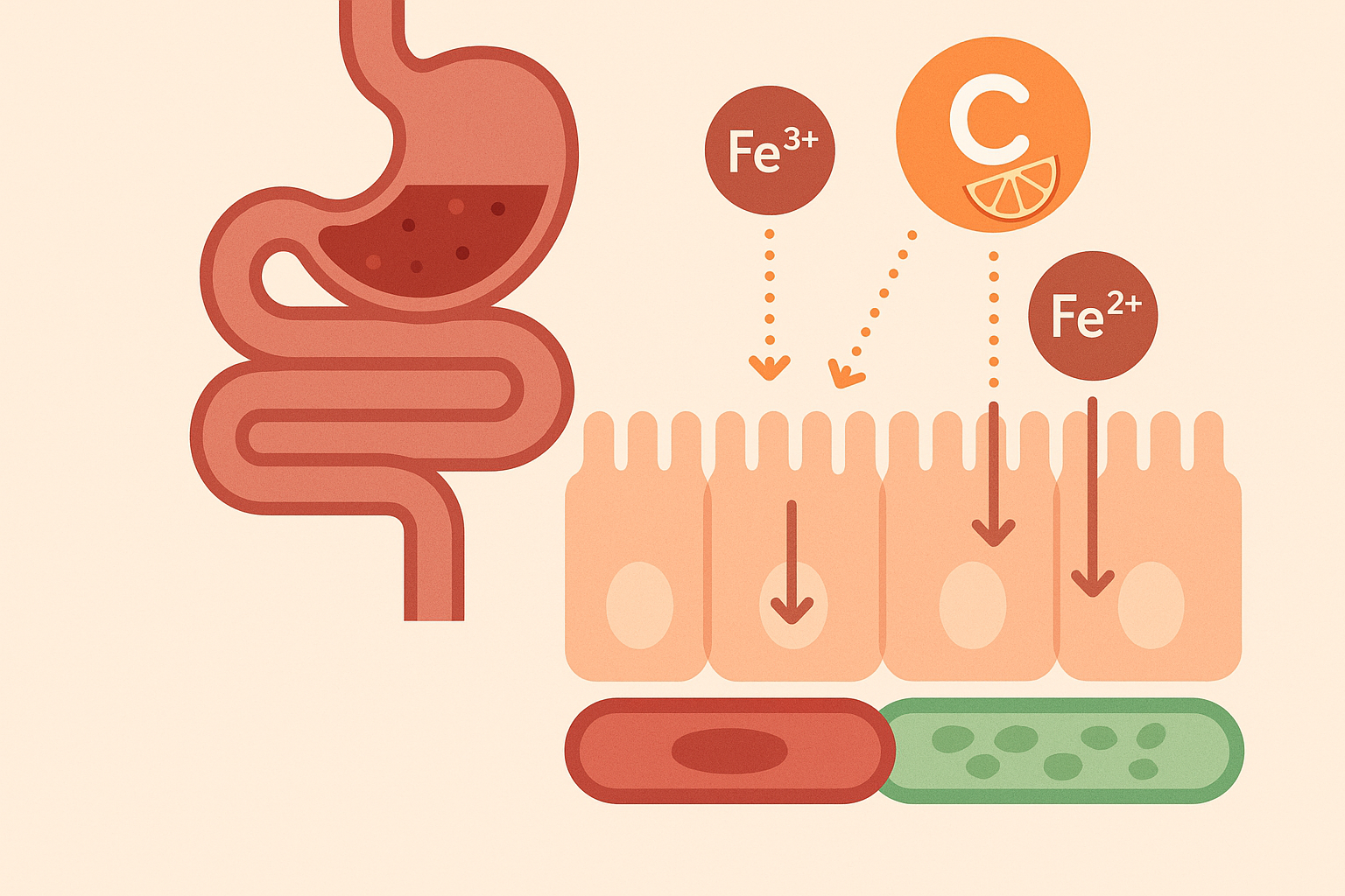 Iron status manipulation through natural absorption enhancement