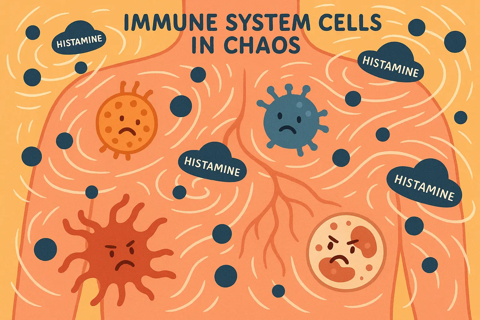 Immune system reactions to progesterone excess