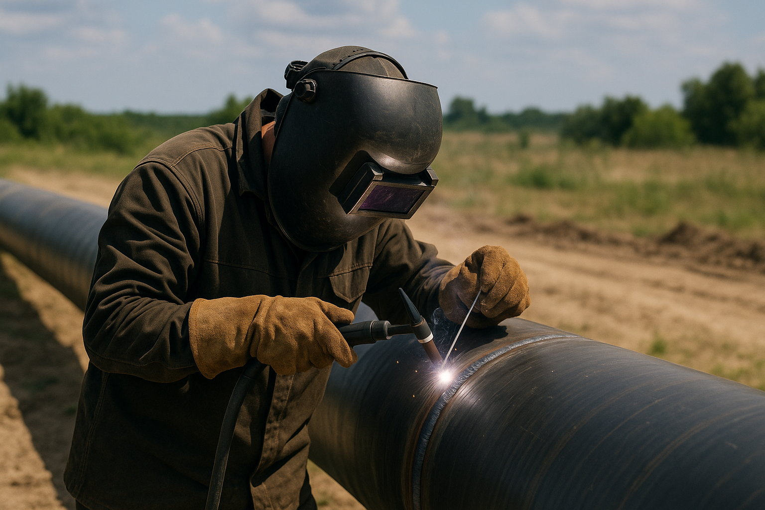 Pipeline welding boom cycle earnings