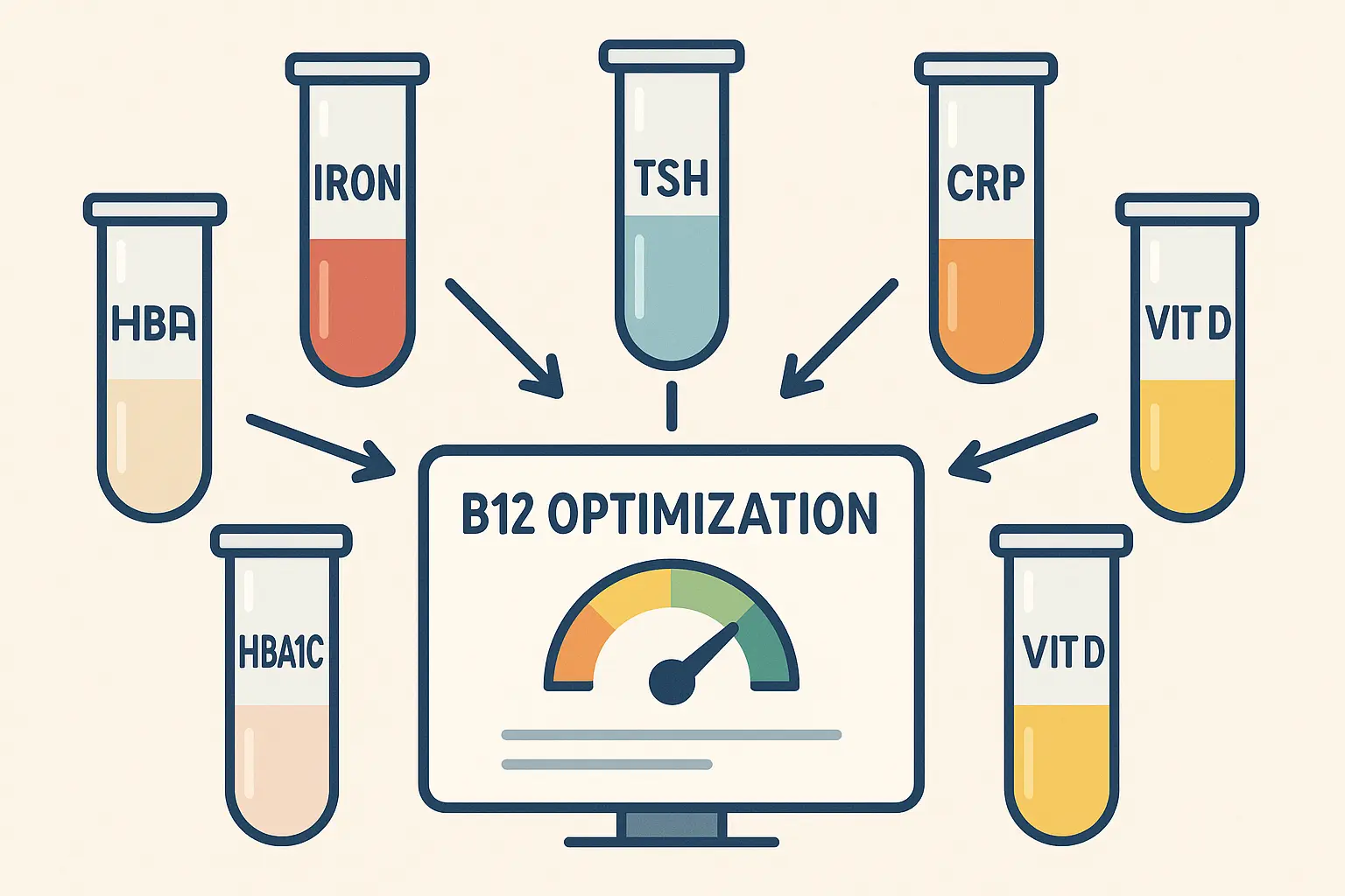 B12 lab test results chart