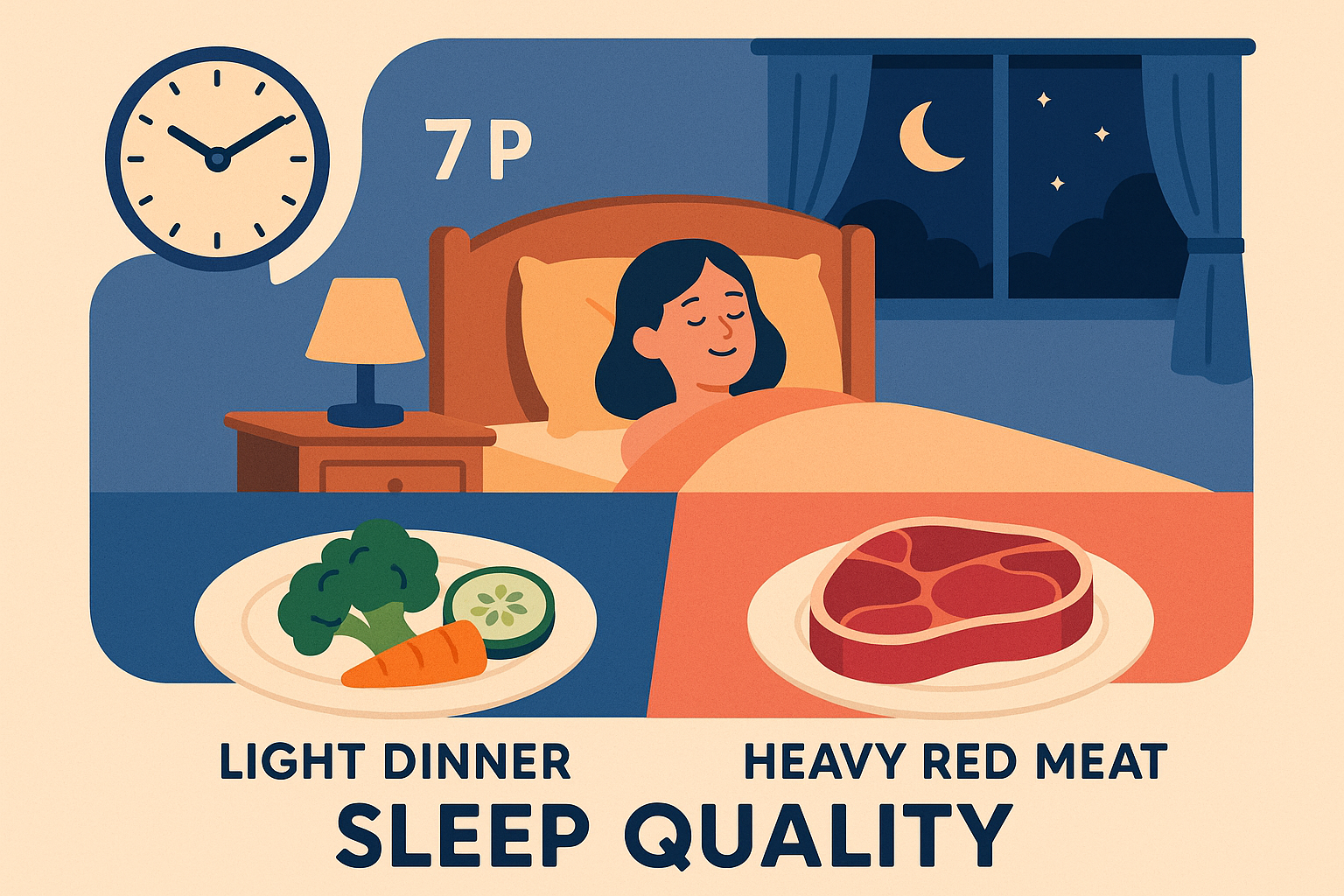Sleep quality protein timing comparison