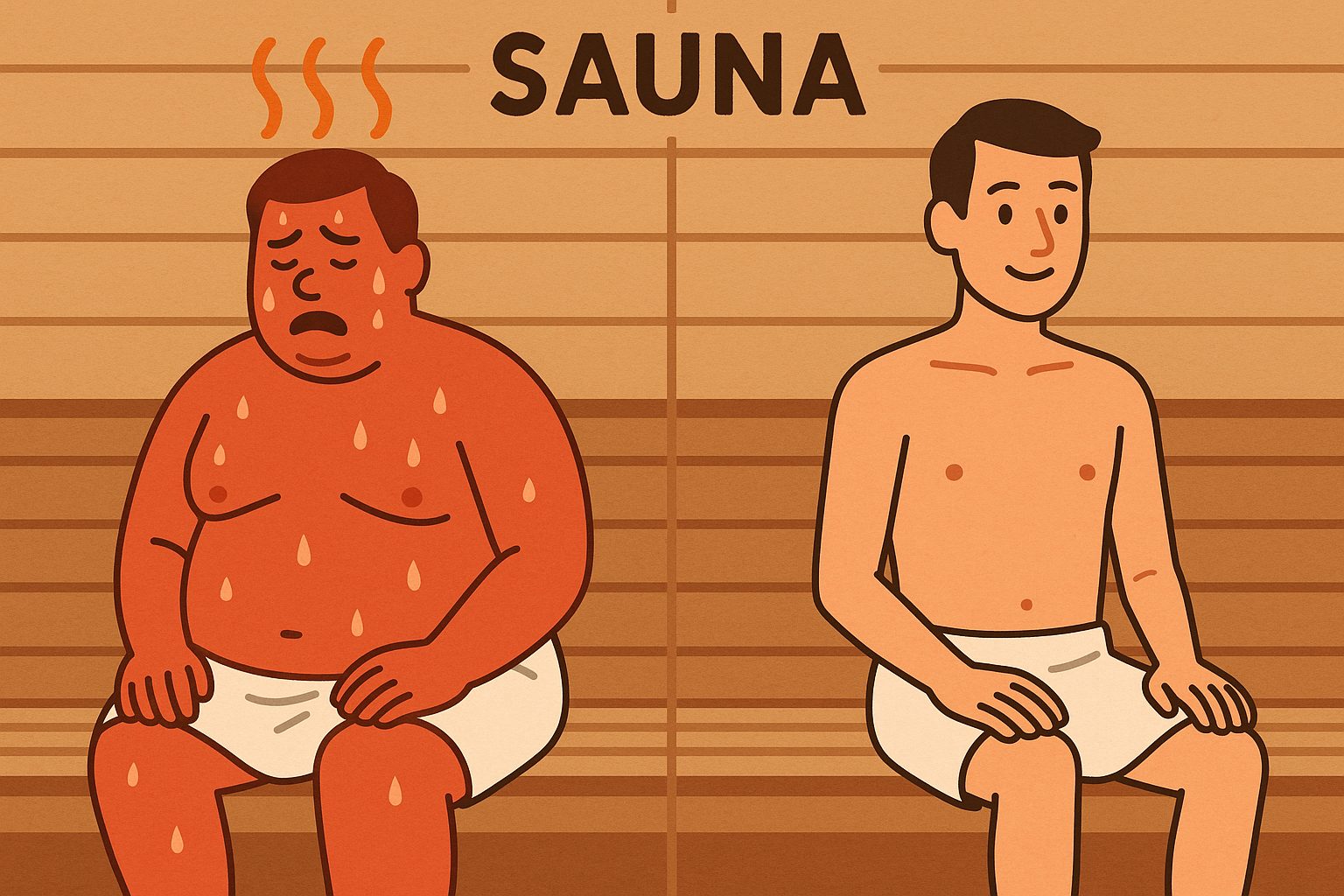 Individual sauna weight loss variations