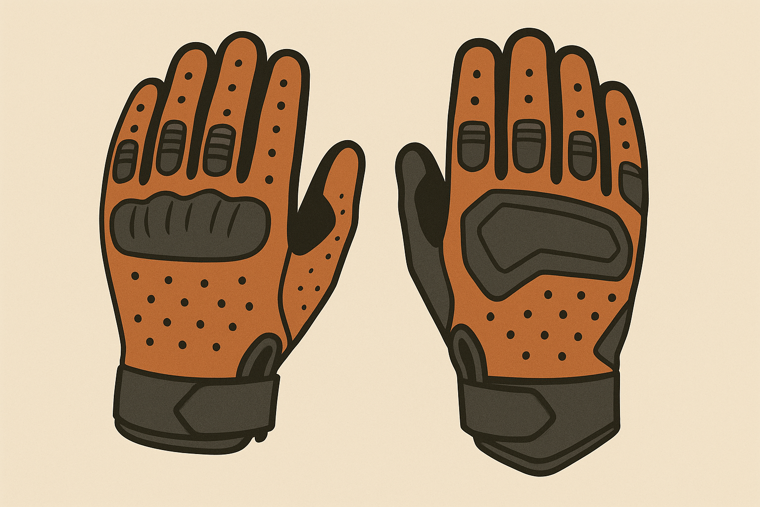 Off-road adventure motorcycle gloves for dirt riding