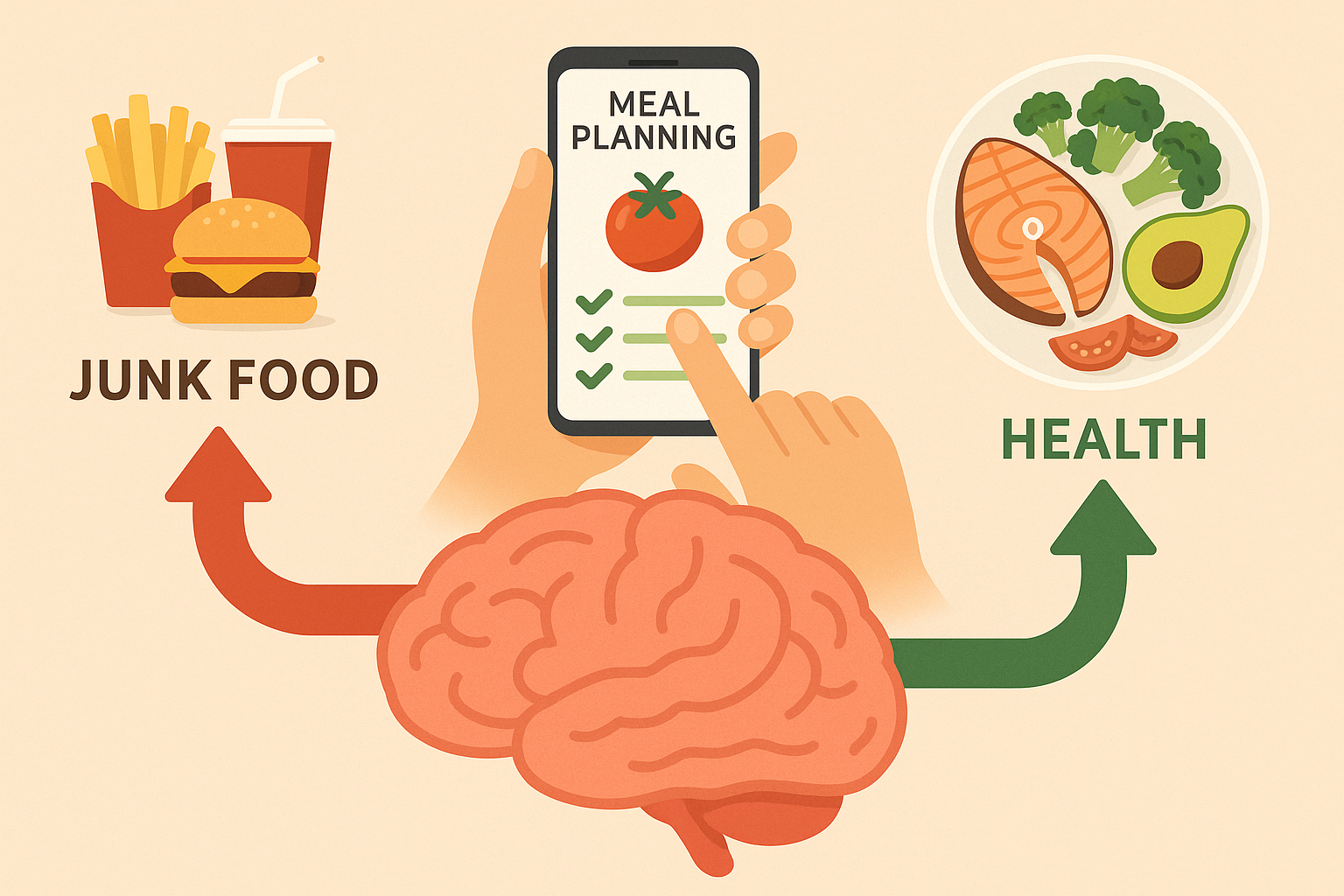 Visual progress tracking showing future health outcomes