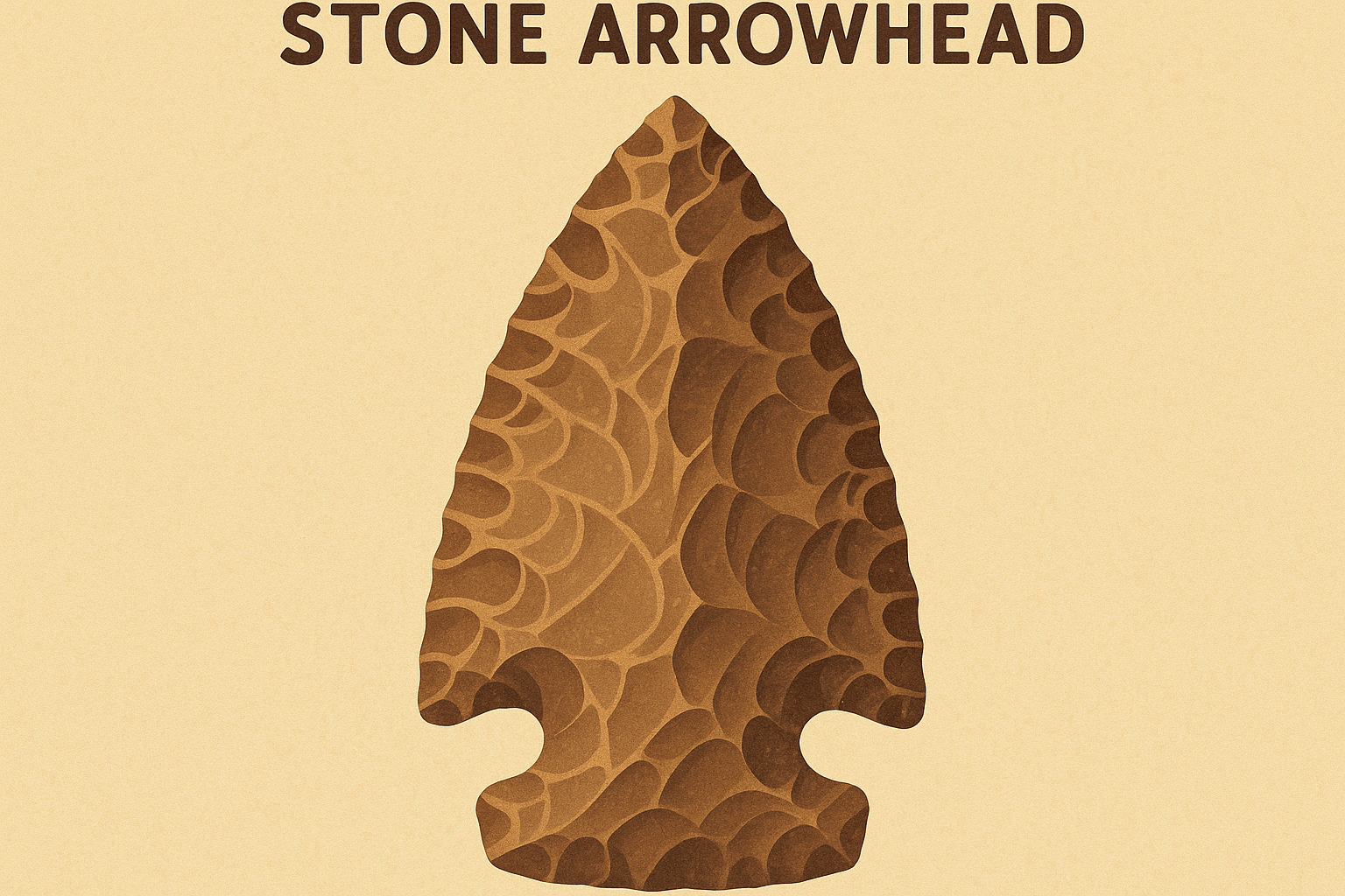 Cherokee stone arrowhead tattoo design
