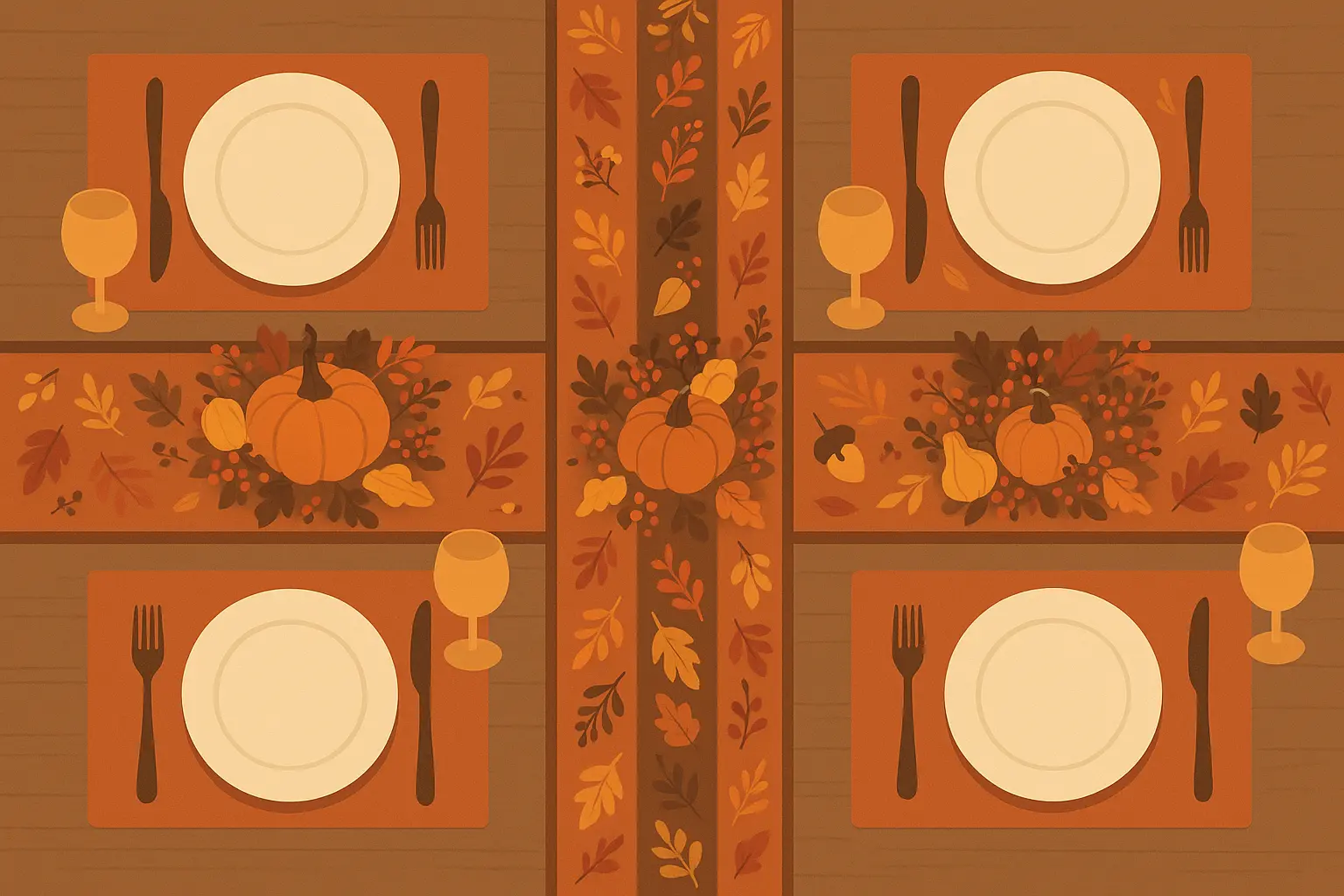 Harvest table runners