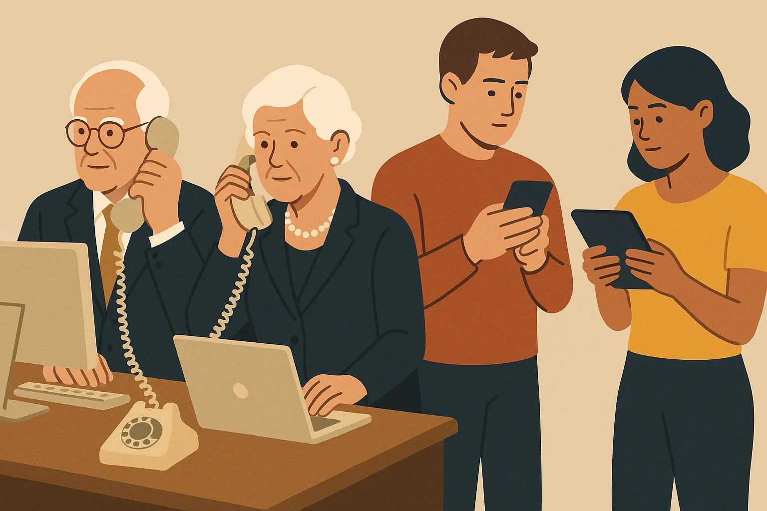 Wealthy retiree technology adoption challenges