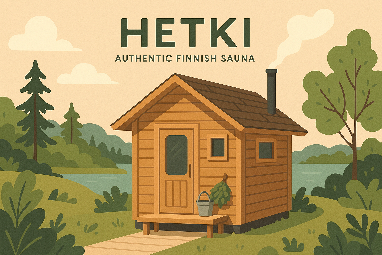 HETKI sauna cold recovery setup