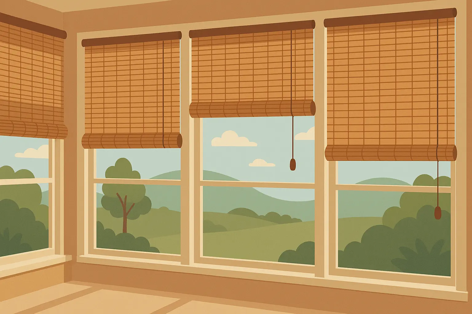 Storage solutions in small sunroom