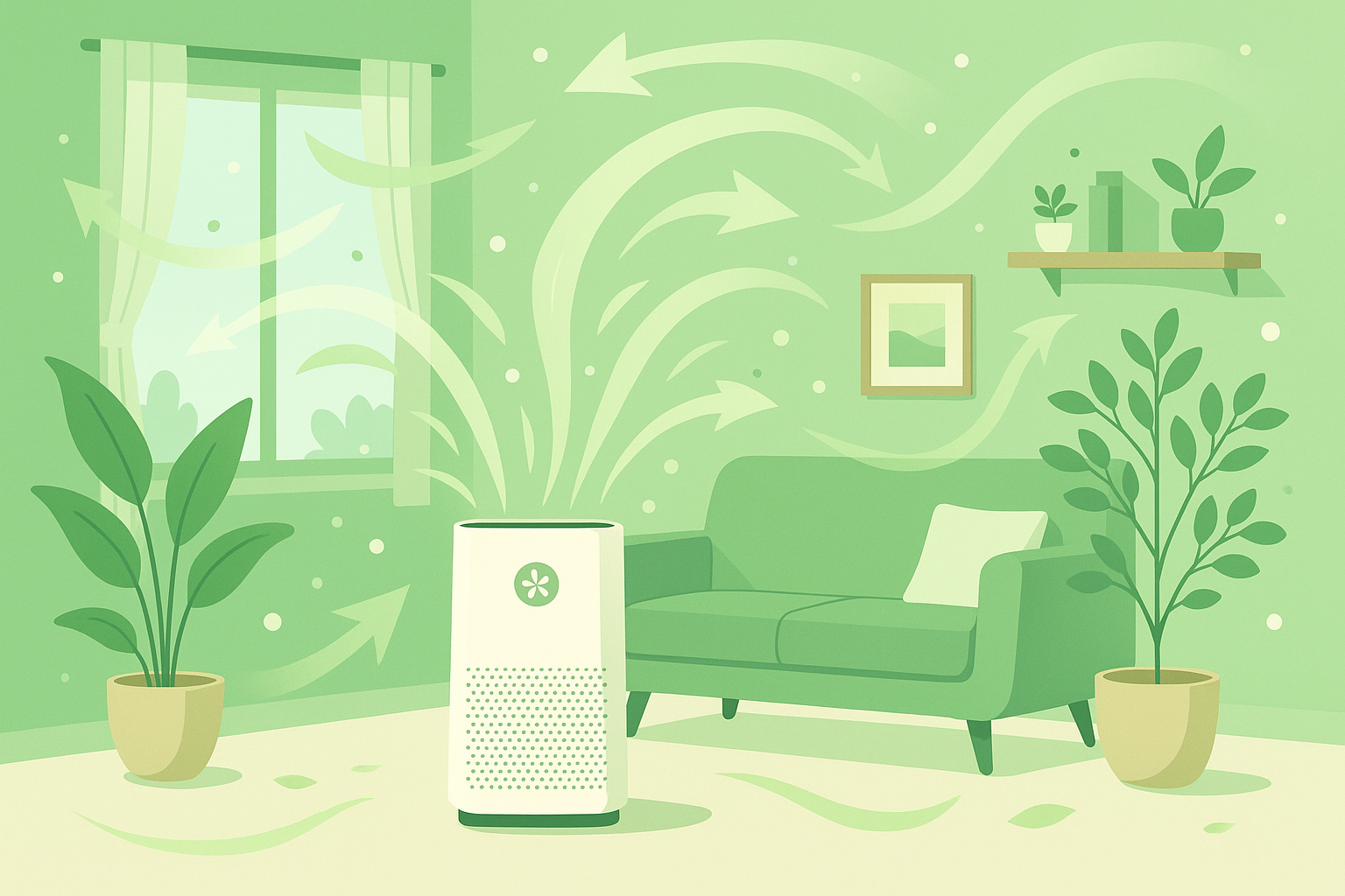 Indoor air quality optimization for lung health
