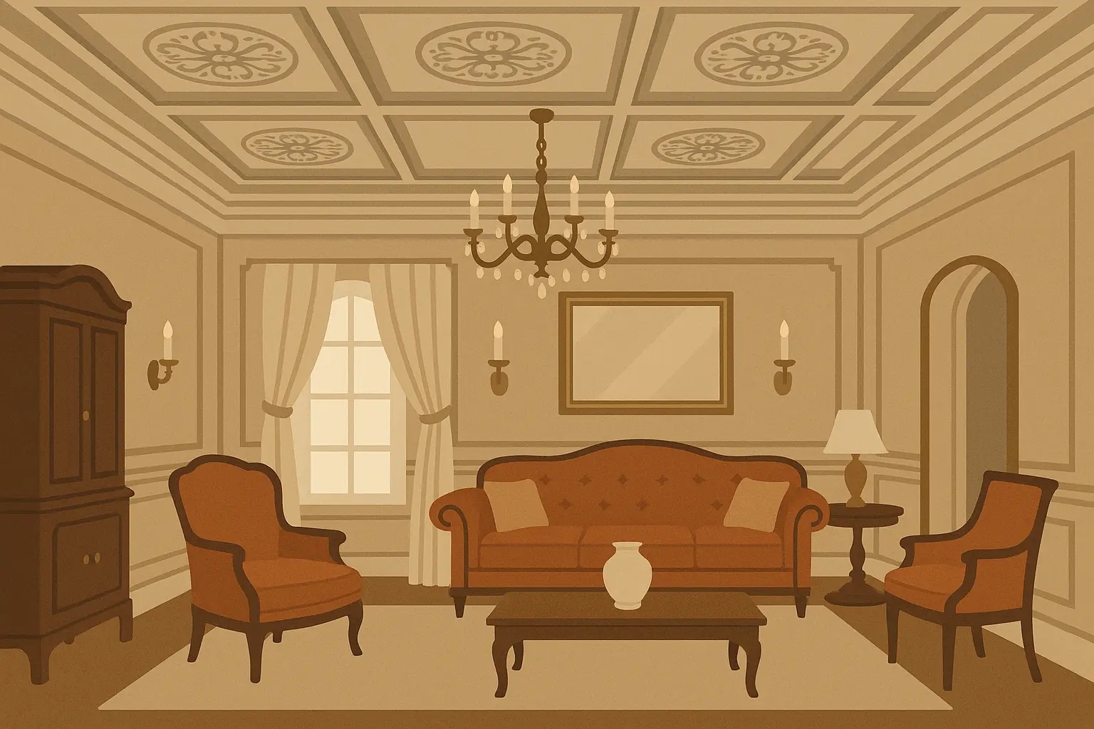 Specialty and unique coffered ceiling concepts