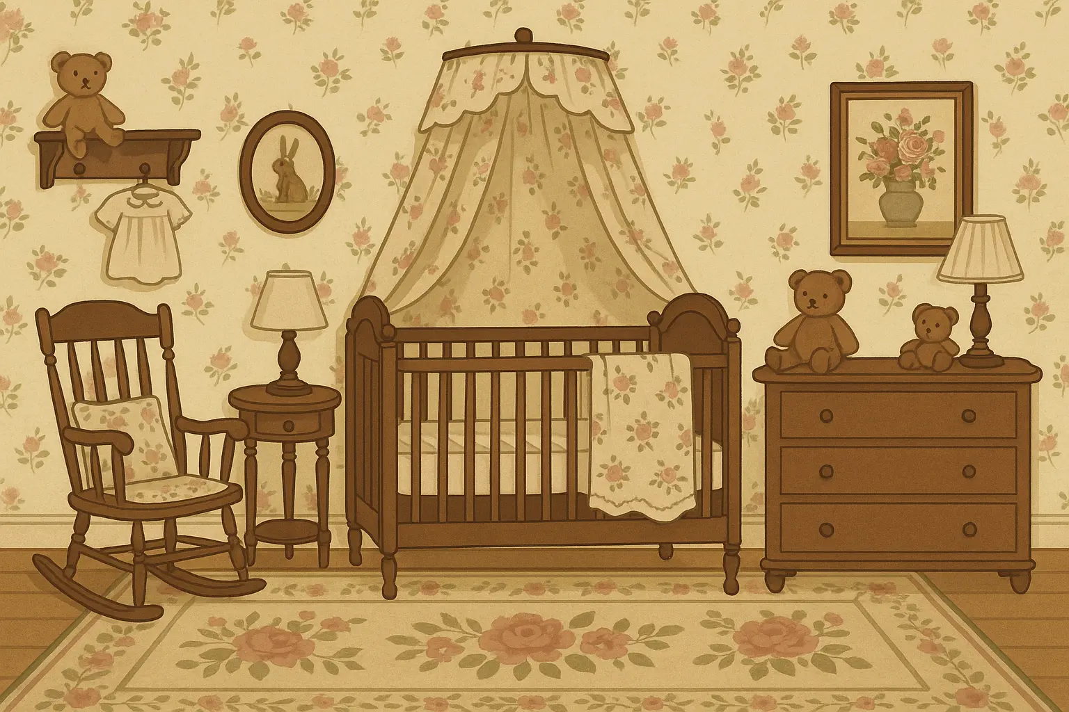 Vintage and classic nursery styles