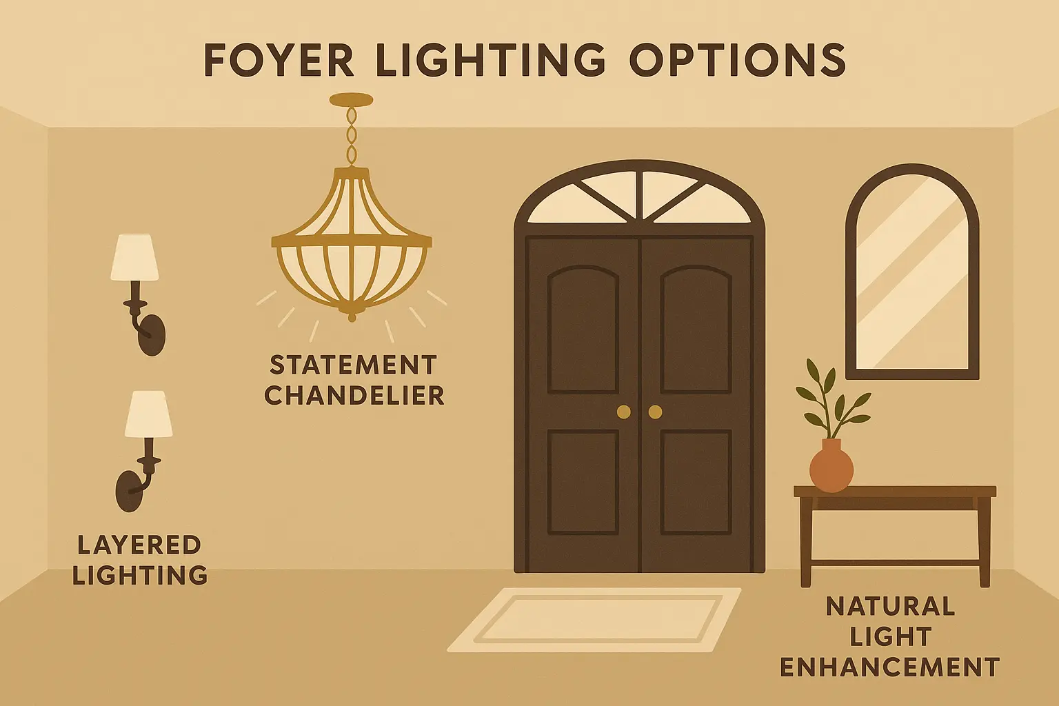 Foyer lighting design