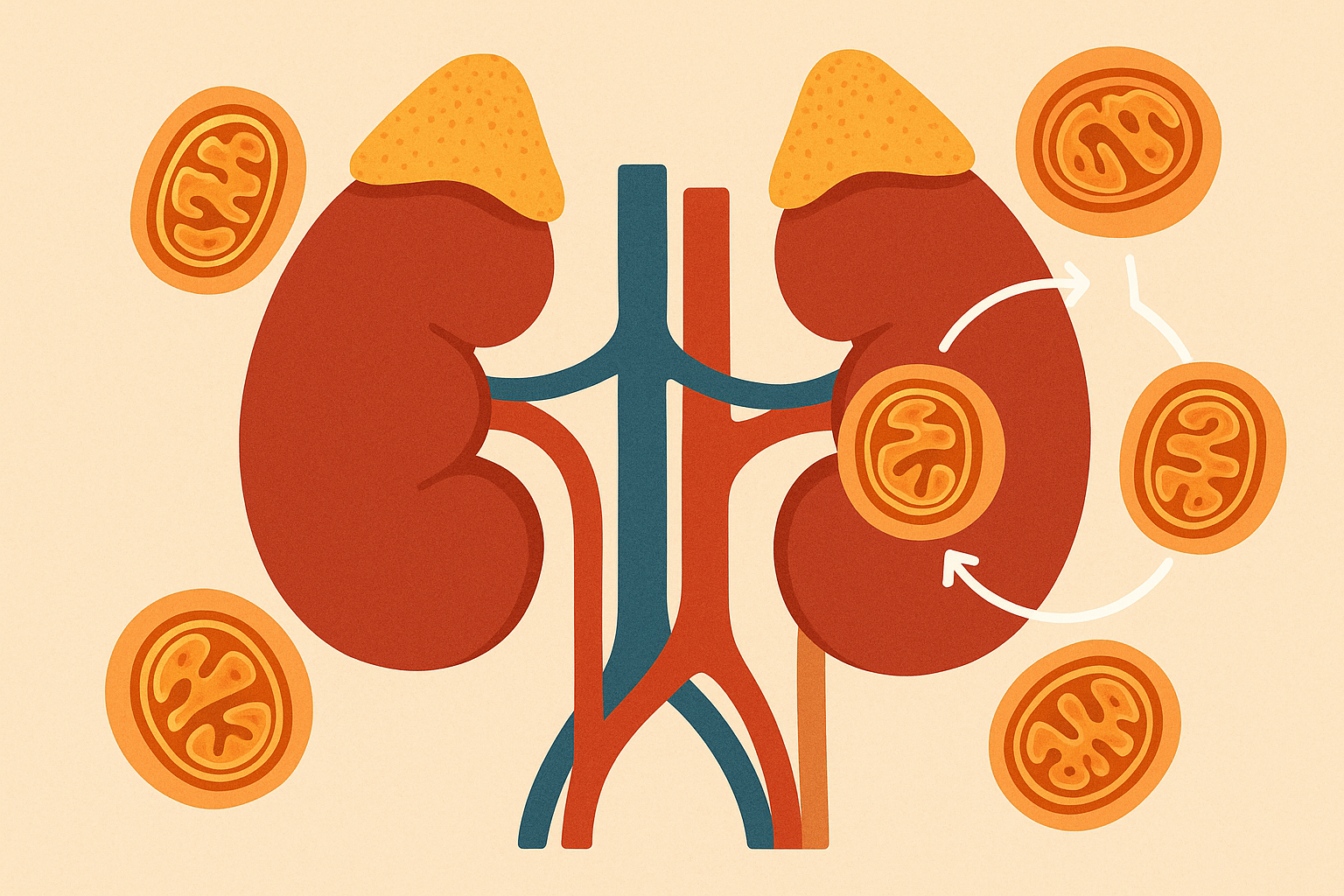 Mitochondrial-adrenal connection diagram