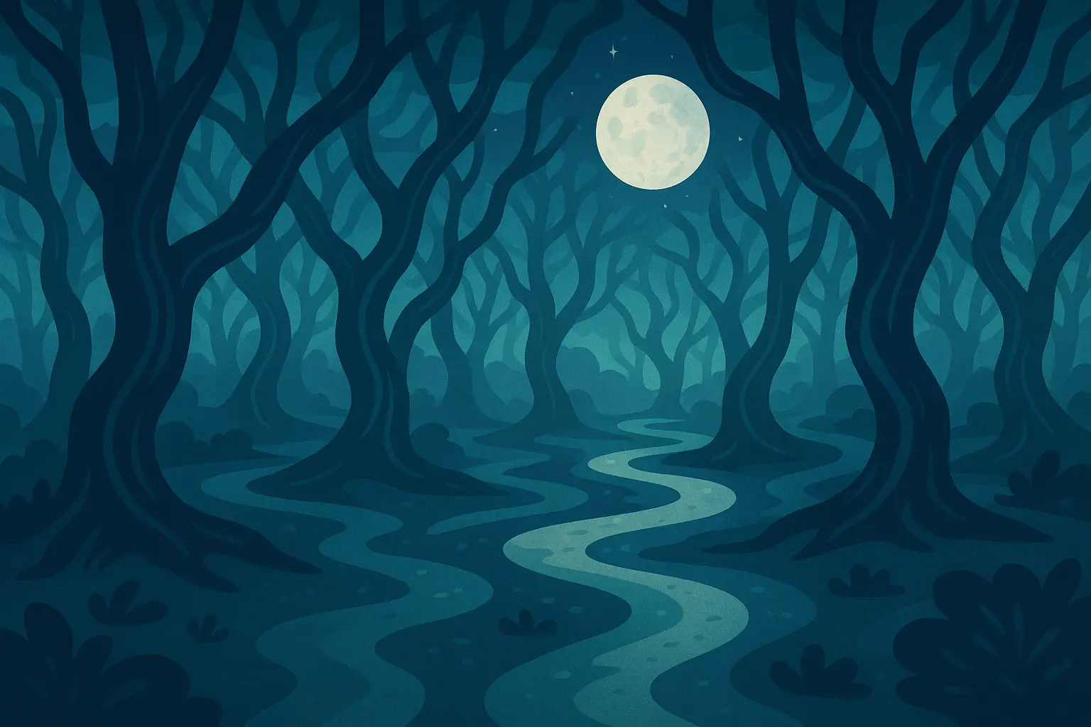 Adventure scene with hikers in mountain landscape