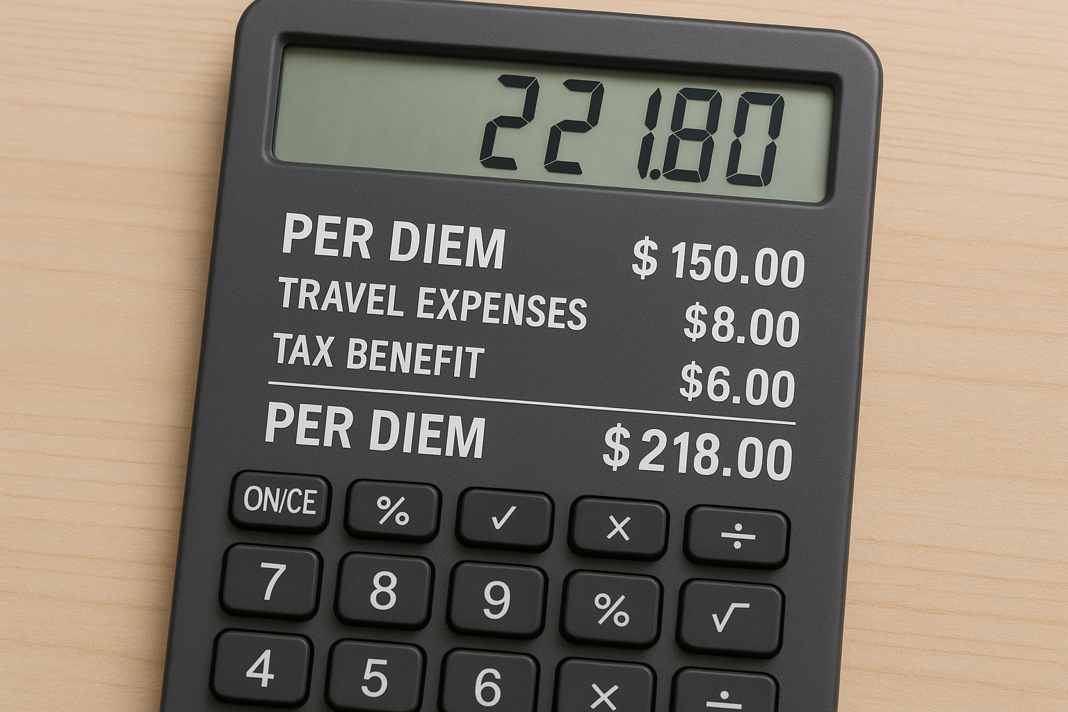 Per diem travel compensation for welders