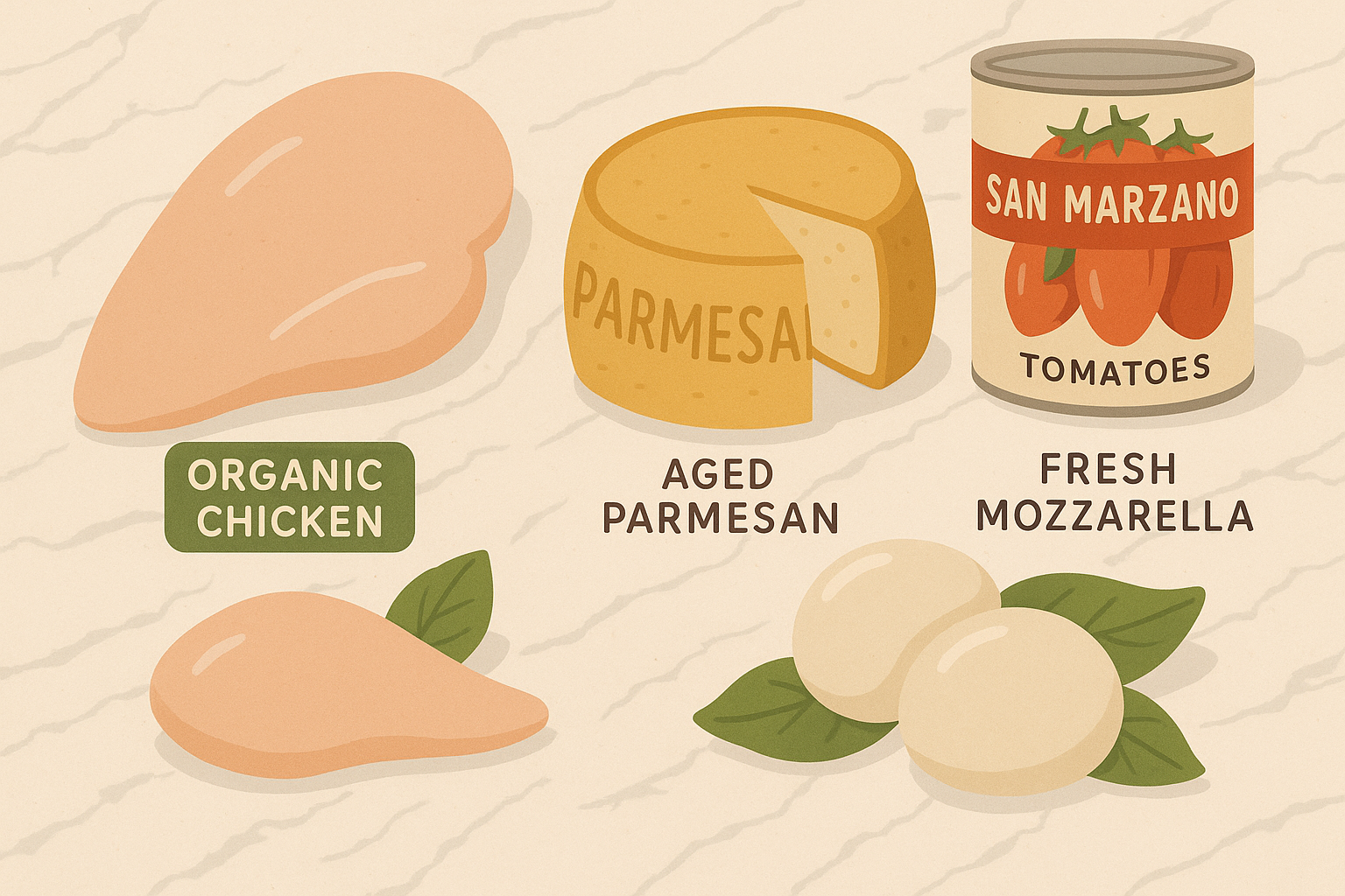 Premium Chicken Parmesan Ingredients
