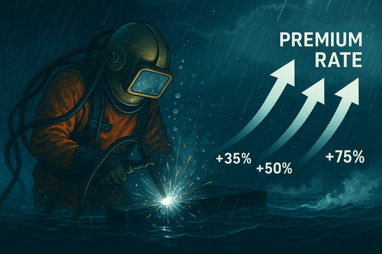 Seasonal underwater welding work patterns
