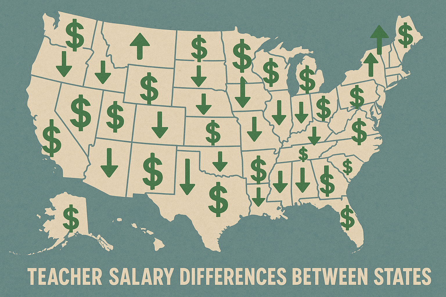 Geographic salary differences for English teachers