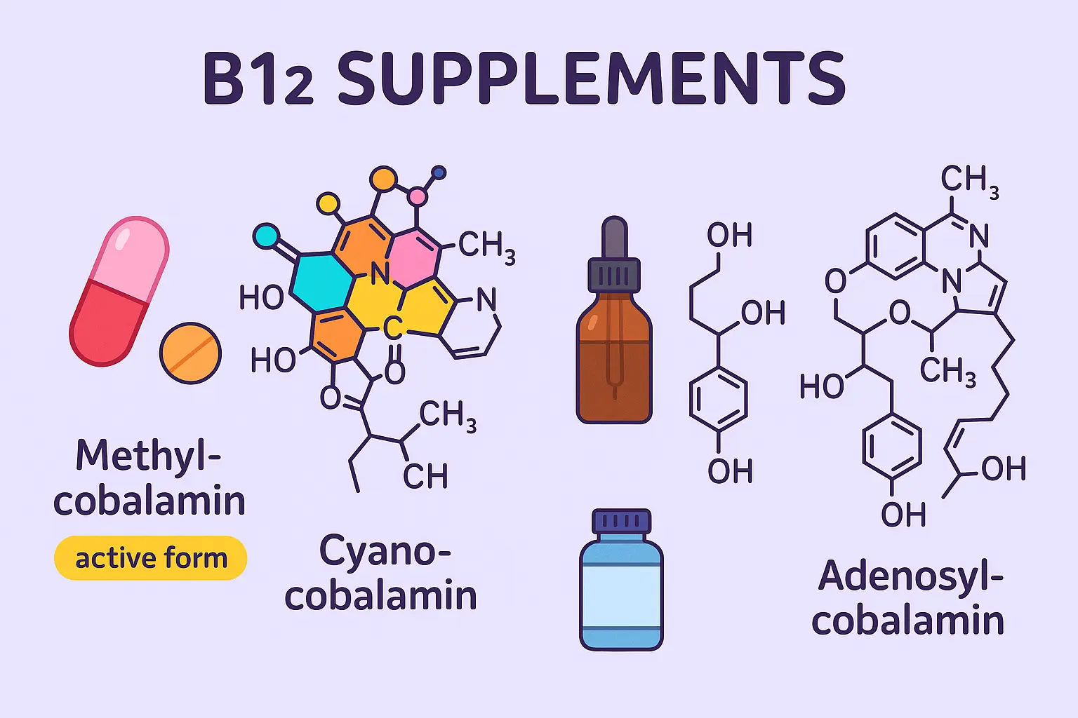 B12 methylcobalamin molecular structure