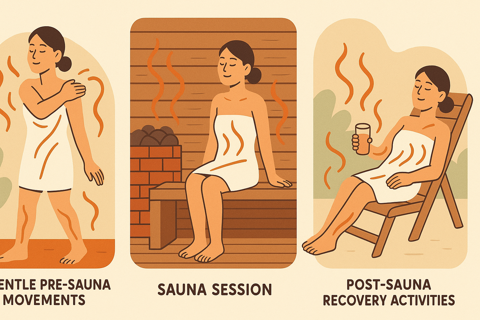 Pre and post sauna movement integration