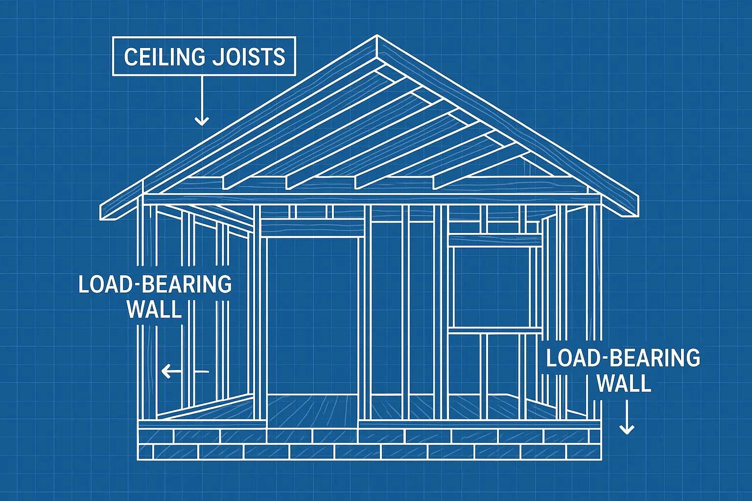Structural requirements for vaulted ceiling installation