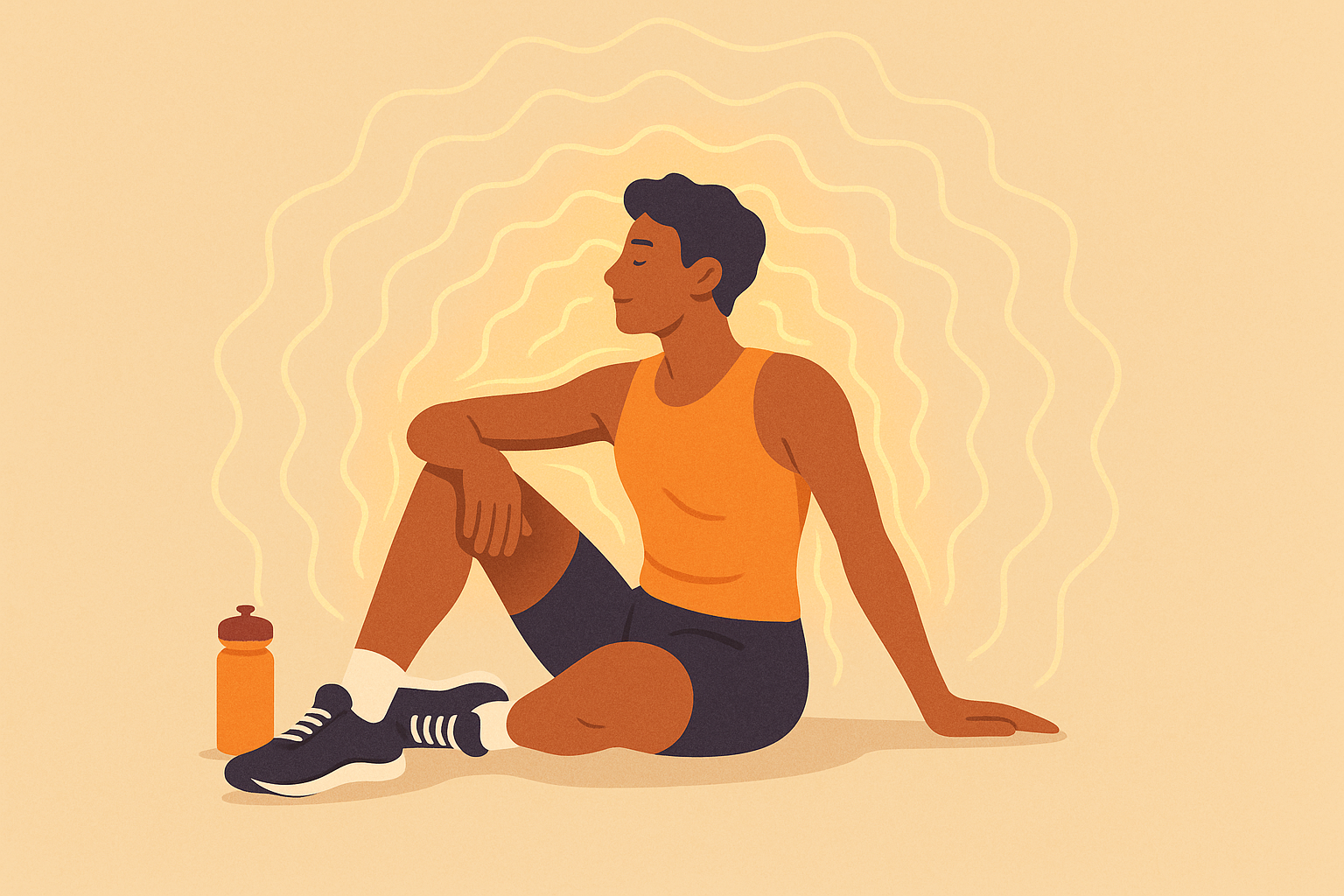 Post-exercise calorie burn visualization