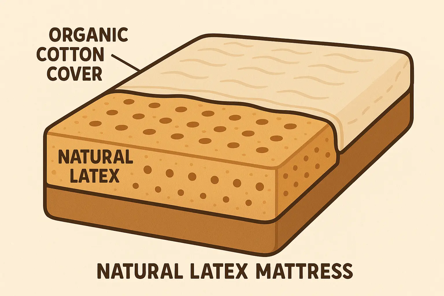 Natural latex mattress