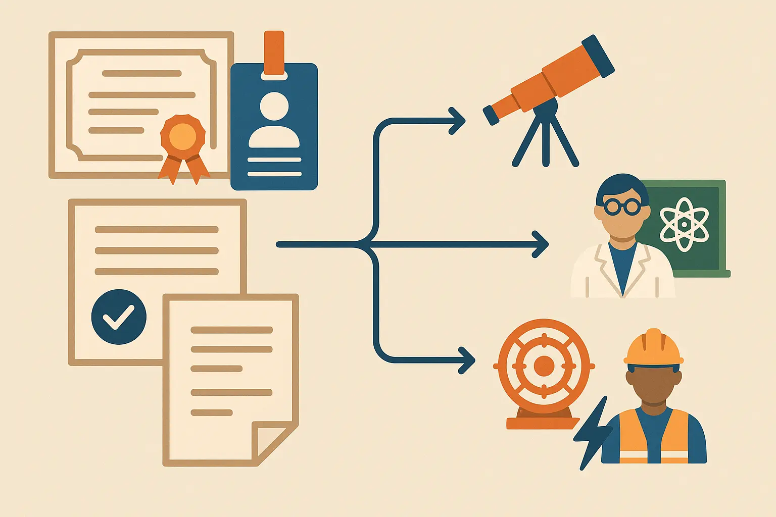 Physics degree credentialing reality