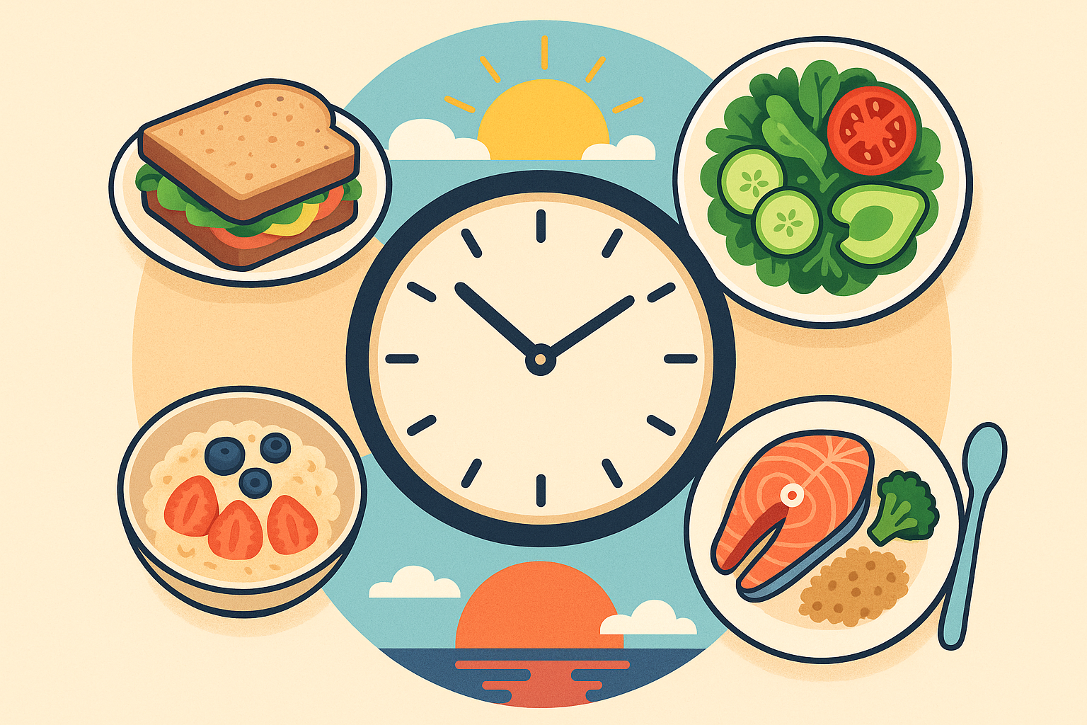 Circadian rhythm and meal timing for daniel fast