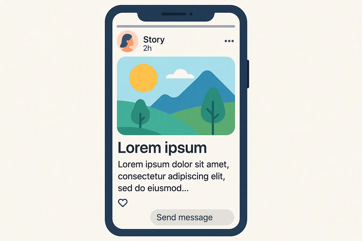 Social media platforms displaying micro-fiction stories