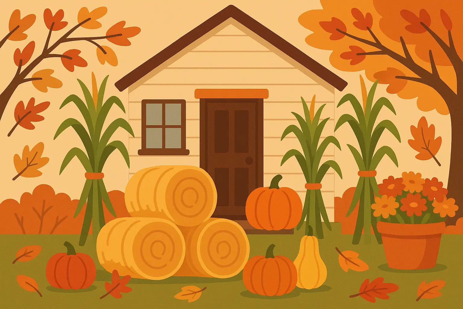 Outdoor fall displays