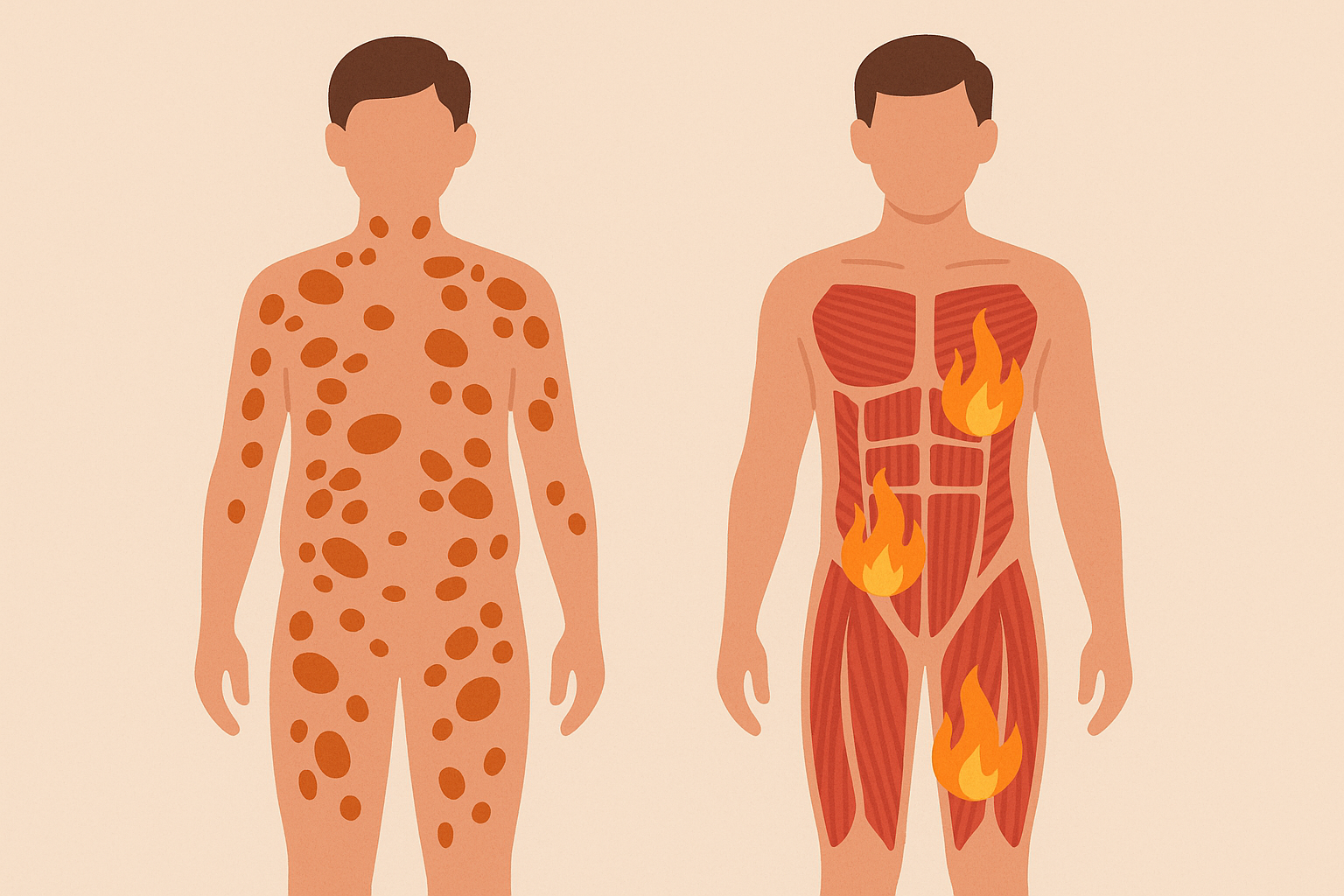 Brown fat and muscle composition effects on metabolism