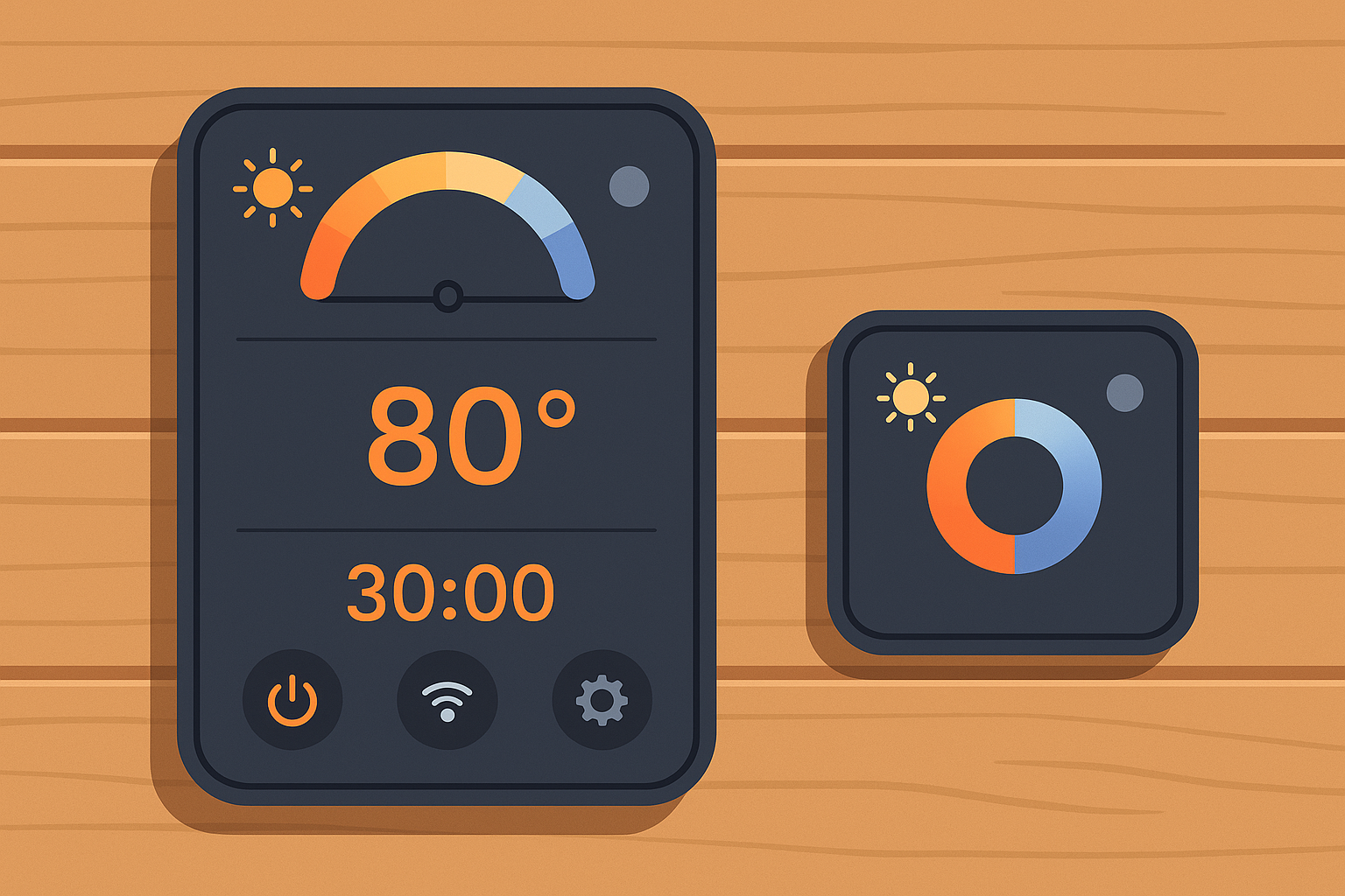 Smart sauna lighting system with circadian rhythm controls