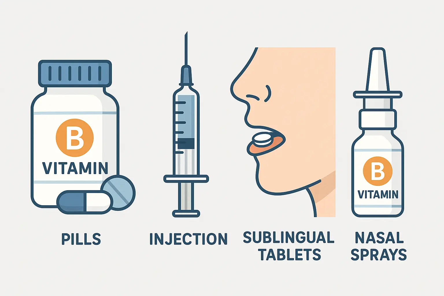 B vitamin injection delivery methods