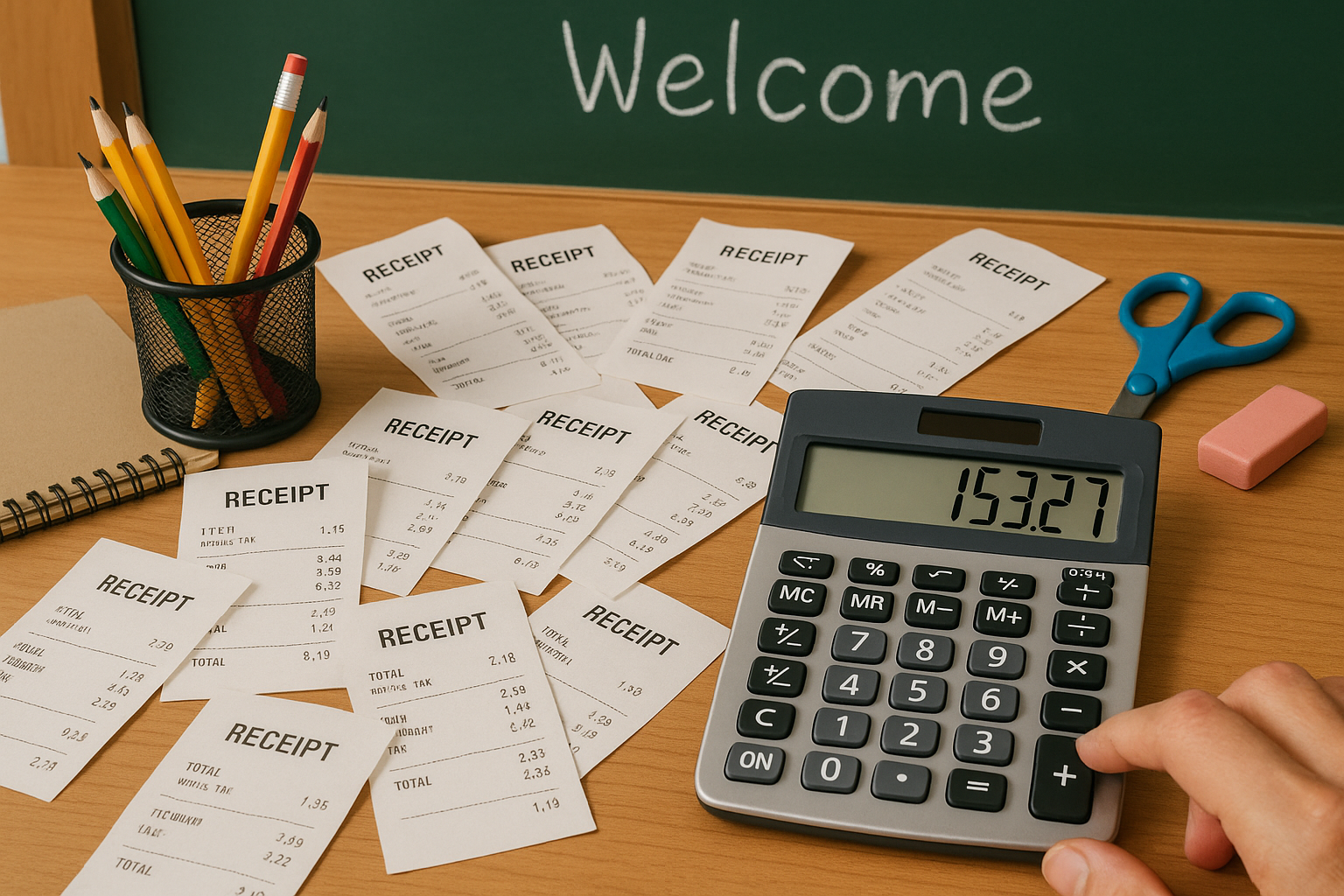 Teacher spending personal money on classroom supplies and materials