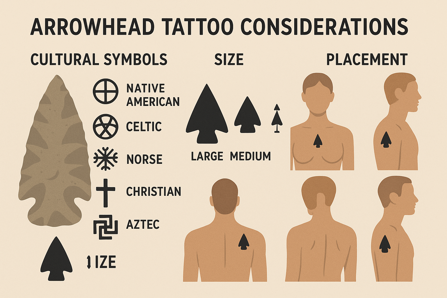 Arrowhead tattoo design considerations