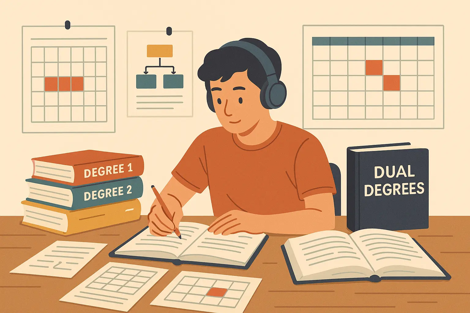 Dual degree timeline planning