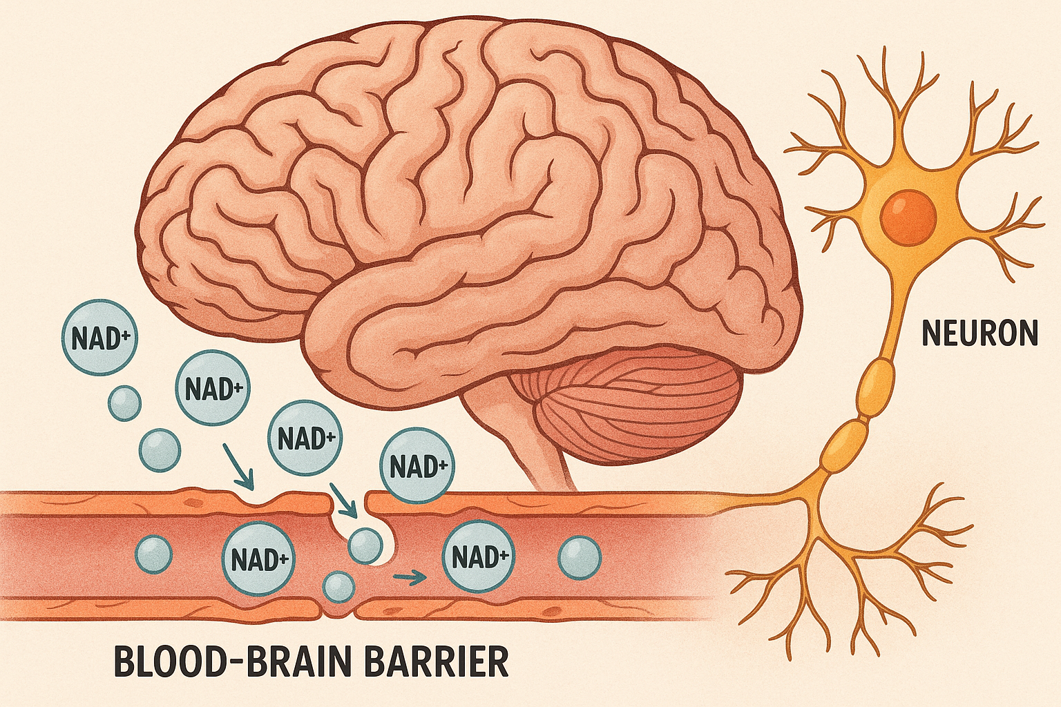 NAD neuroplasticity and brain function enhancement