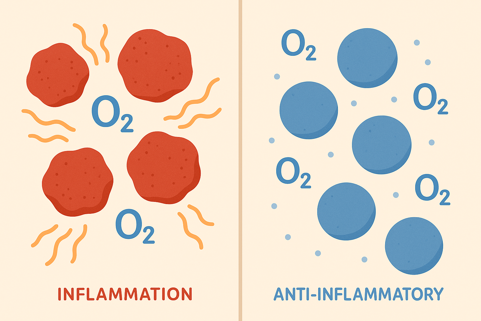Inflammation oxygen depletion process