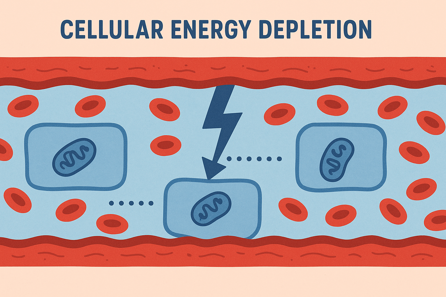 Cellular energy systems in blood vessels