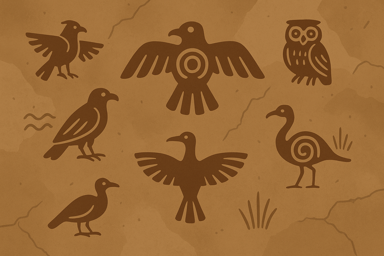 Ancient bird symbolism in tattoos