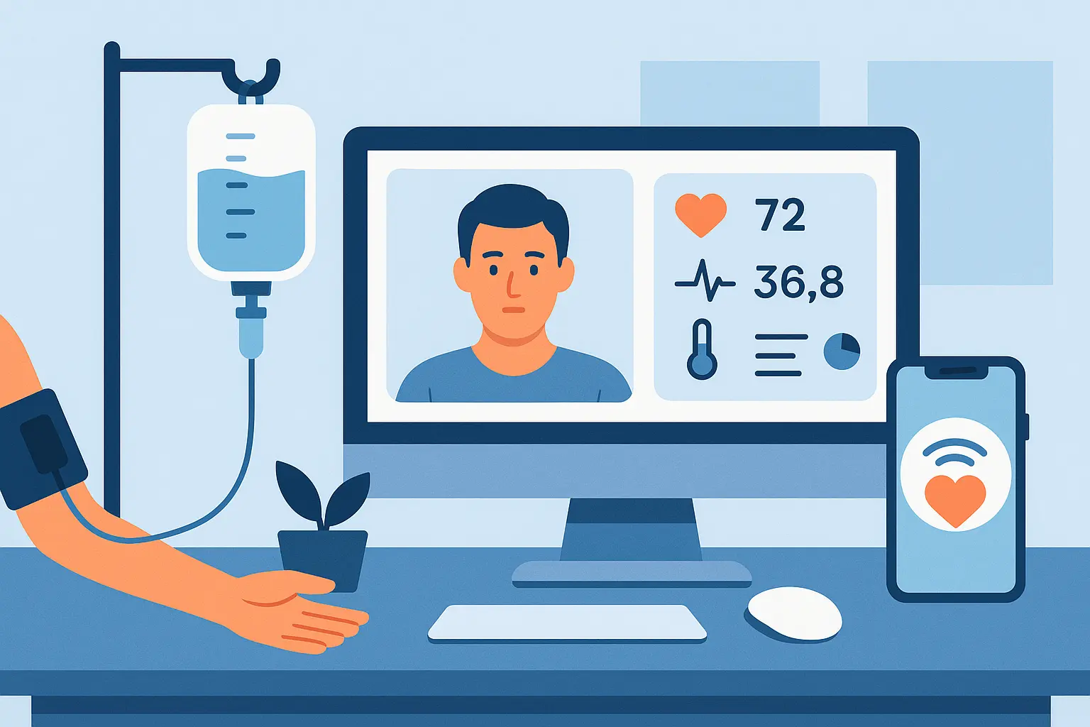 Integrated IV therapy monitoring