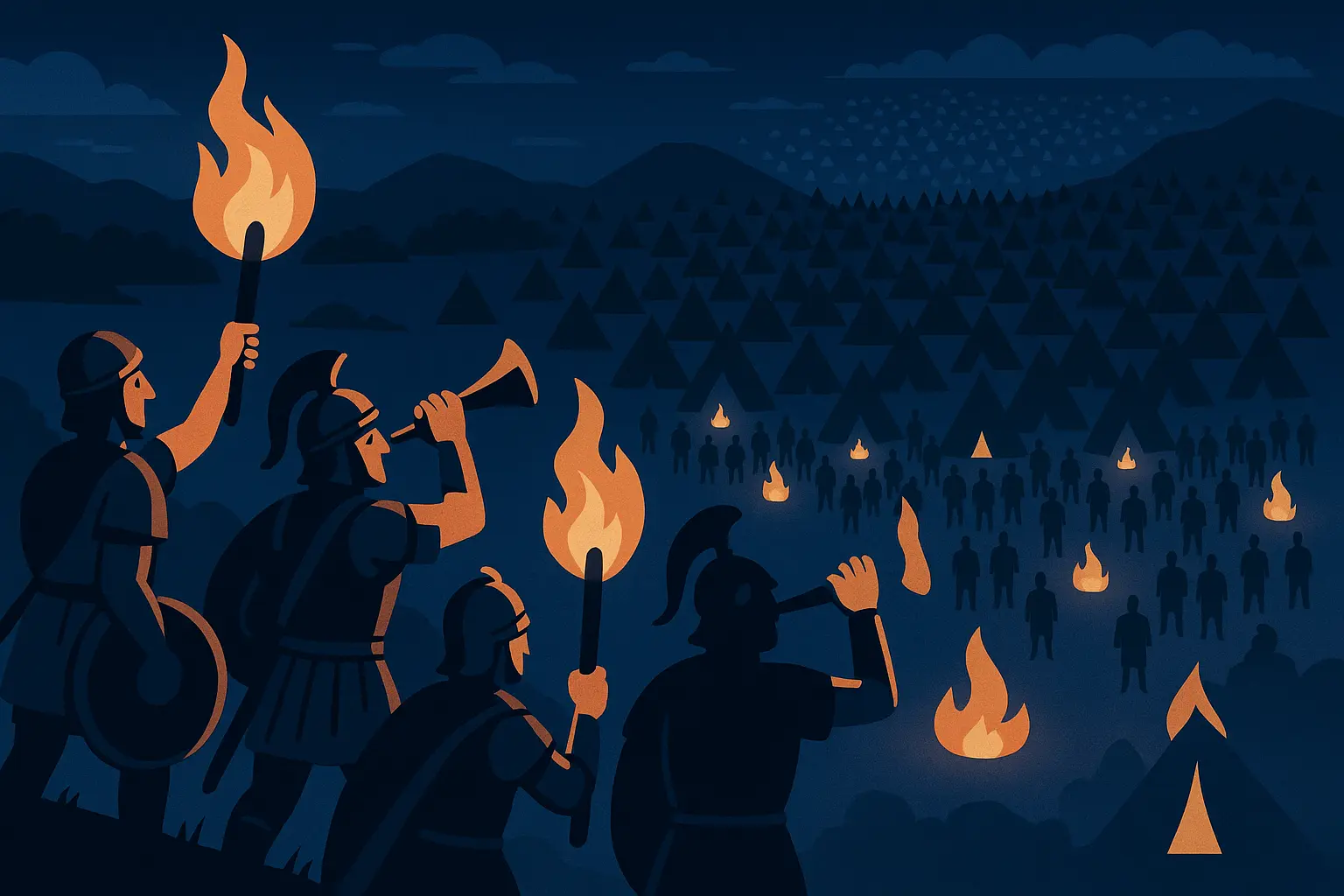 Gideon's victory showing triumph over self-doubt