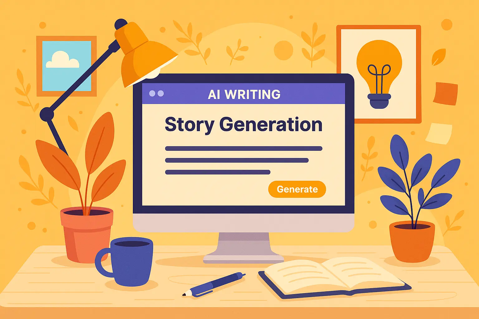 AI story generation tools for creative writing